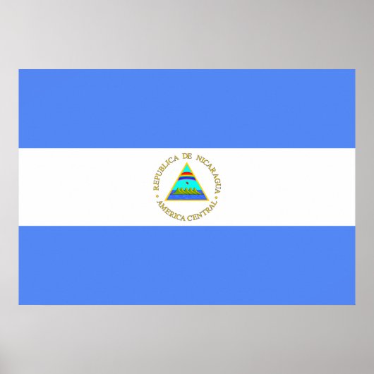 Nicaragua-Flagge Poster (Vorne)