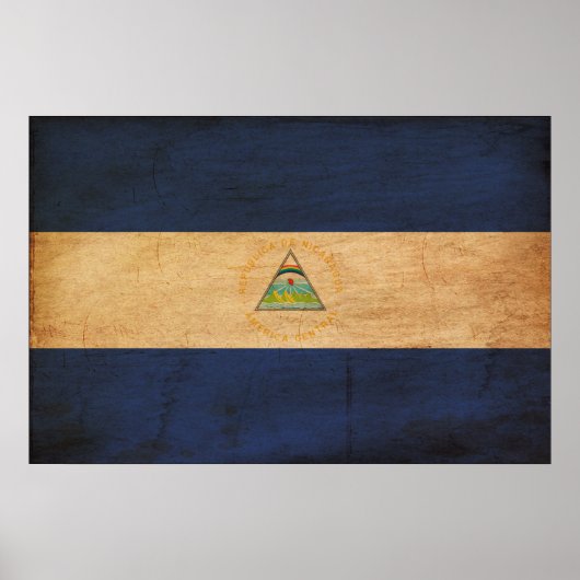 Nicaragua-Flagge Poster (Vorne)
