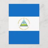 Nicaragua-Flagge Postkarte (Vorderseite)