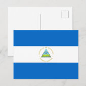 Nicaragua-Flagge Postkarte (Vorne/Hinten)