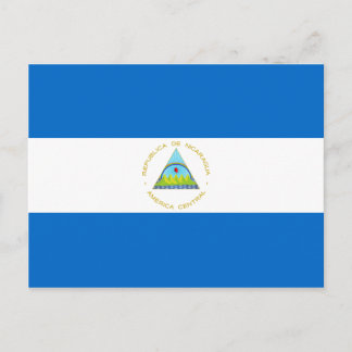 Nicaragua-Flagge Postkarte