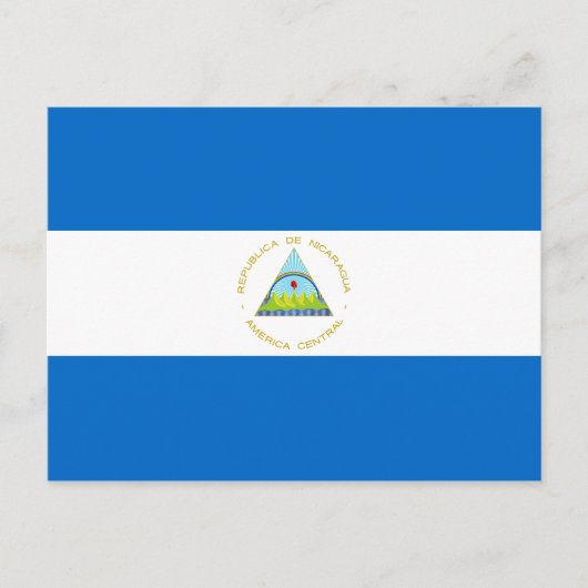 Nicaragua-Flagge Postkarte (Vorderseite)
