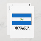 Nicaragua-Flagge Postkarte (Vorne/Hinten)