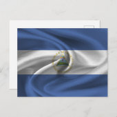 Nicaragua-Flagge Postkarte (Vorne/Hinten)