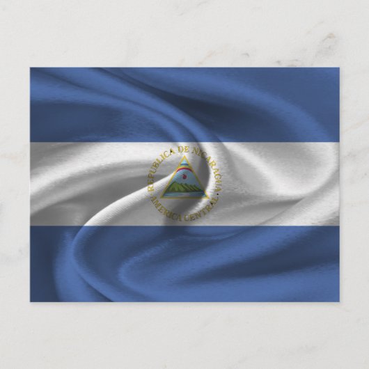 Nicaragua-Flagge Postkarte (Vorderseite)