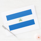 Nicaragua-Flagge Rechteckiger Aufkleber (Umschlag)