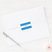 Nicaragua-Flagge Runder Aufkleber (Umschlag)