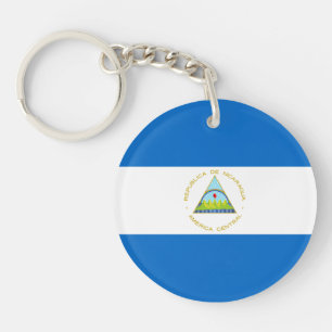 Nicaragua-Flagge Schlüsselanhänger