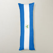 Nicaragua-Flagge Seitenschläferkissen (Rückseite (Vertikal))