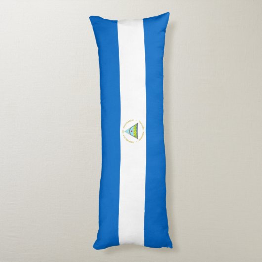 Nicaragua-Flagge Seitenschläferkissen (Rückseite (Vertikal))