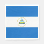 Nicaragua-Flagge Serviette (Vorderseite)