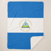 Nicaragua-Flagge Sherpadecke (Vorderseite)