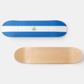 Nicaragua-Flagge Skateboard (Horizontal)