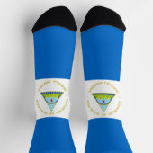 Nicaragua-Flagge Socken (Oben)