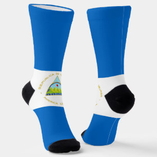 Nicaragua-Flagge Socken