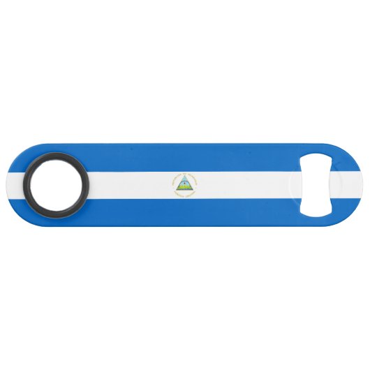 Nicaragua-Flagge Speed Flaschenöffner (Vorderseite (Horizontal))