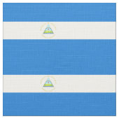 Nicaragua-Flagge Stoff (Nahaufnahme)
