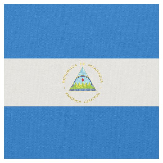 Nicaragua-Flagge Stoff (Nahaufnahme)