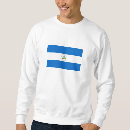 Nicaragua-Flagge Sweatshirt (Vorderseite)