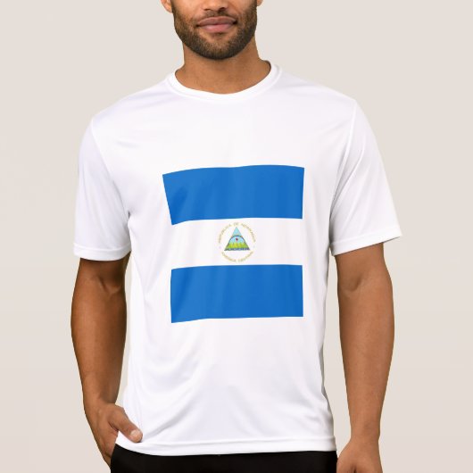 Nicaragua-Flagge T-Shirt (Vorderseite)