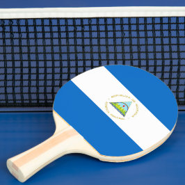 Nicaragua-Flagge Tischtennis Schläger