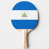 Nicaragua-Flagge Tischtennis Schläger (Vorderseite)