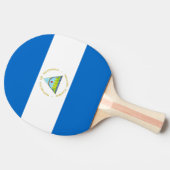 Nicaragua-Flagge Tischtennis Schläger (Seitenansicht)