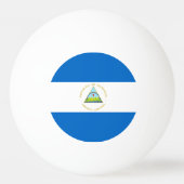 Nicaragua-Flagge Tischtennisball (Rückseite)