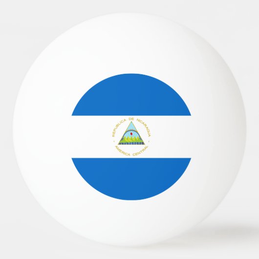 Nicaragua-Flagge Tischtennisball (Vorderseite)