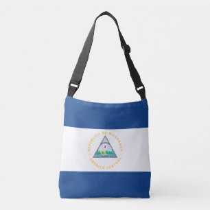 Nicaragua-Flagge Tragetaschen Mit Langen Trägern