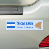 Nicaragua-Flagge und Karten-Autoaufkleber Autoaufkleber (Auf Auto)