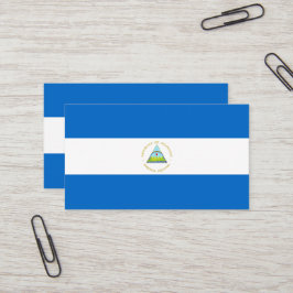 Nicaragua-Flagge Visitenkarte