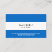 Nicaragua-Flagge Visitenkarte (Rückseite)