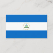 Nicaragua-Flagge Visitenkarte (Vorderseite)