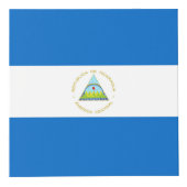 Nicaragua-Flagge Würfel (Vorderseite)