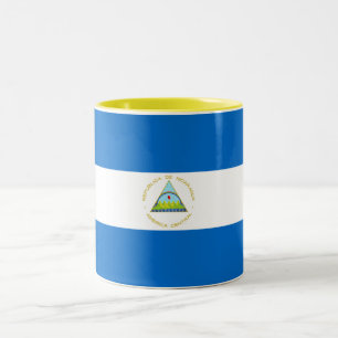 Nicaragua-Flagge Zweifarbige Tasse