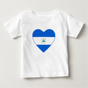 Nicaragua-Flaggen-Herz-T - Shirt