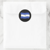 Nicaragua-Flaggenaufkleber Runder Aufkleber (Tasche)