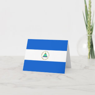 Nicaragua Flaggennotecard Karte