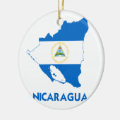 NICARAGUA-KARTE KERAMIKORNAMENT (Links)