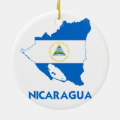 NICARAGUA-KARTE KERAMIKORNAMENT (Hinten)