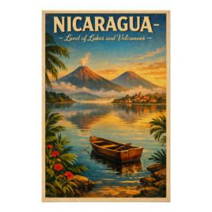 NICARAGUA – Land der Seen und Vulkane Poster