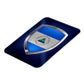 Nicaragua Metallic Emblem Magnet (Linke Seite)