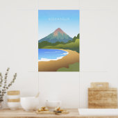 Nicaragua Minimal Reiseplakat Poster (Küche)