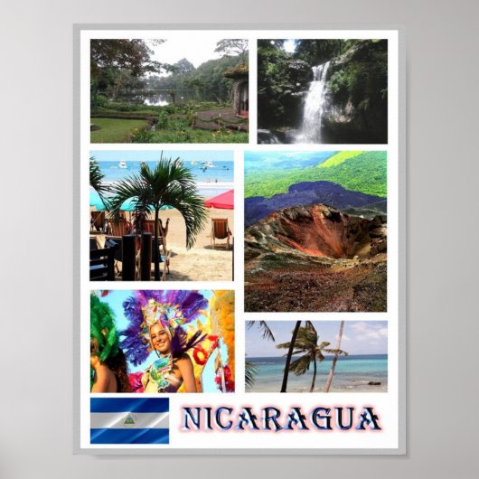 Nicaragua - Mosaic - Poster (Vorne)