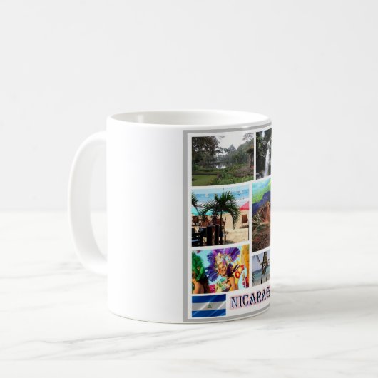 Nicaragua - Mosaik - Kaffeetasse (Vorderseite Links)