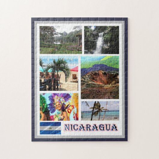 Nicaragua - Mosaik - Puzzle (Vertikal)