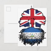 Nicaragua Nicaragua Britische Flagge für Tree Root Postkarte (Vorne/Hinten)
