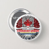 Nicaragua Nicaraguan Kanada Tree Roots Button (Vorne & Hinten)