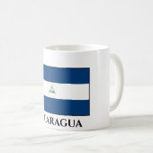 Nicaragua (Nicaraguanische Flagge) Kaffeetasse (VorderseiteRechts)